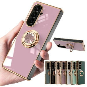 Galaxy Z Fold7 �P�[�X �J�o�[ �܂肽���݌^ ���b�L TPU�\�t�g�P�[�X ��̌^�����O�t�� �X�^���h�@�\ �V���v�� ���� ������ Samsung �T���X�� �M�����N�V�[ Z �t�H�[���h7 �ی�P�[�X �J���C�C �J