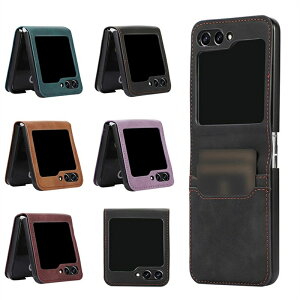 Galaxy Z Flip6 5 4 �P�[�X / �J�o�[ �܂肽���݌^ �J�[�h���[ �X�g���b�v�z�[���t�� PU���U�[ �P�[�X �M�����N�V�[Z �t���b�v5 �A���h���C�h