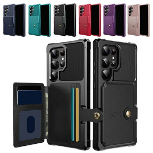 Galaxy S25 �P�[�X �ϏՌ� S25+ S25 Ultra �J�o�[ PU���U�[�P�[�X �}�O�l�b�g���ԍڃz���_�[�X�}�z�P�[�X �J�[�h���[ �p �ی� �R�[�i�[�o���p�[ �w�ʃP�[�X �X�g���b�v�� Samsung �T���X�� �M�����N�V