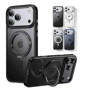 iPhone 17 17 Air 17 Pro 17 Pro Max �P�[�X �ϏՌ� �J�o�[ 2�d�\�� TPU&PC�f�� 360�x��] �����O�t�� �X�^���h�@�\ ������ �w�ʃJ�o�[ CASE �����₷�� �y�� ���^ �����h�~ �J���t�� �l�C iPhone 17 �P�[�X iPhon