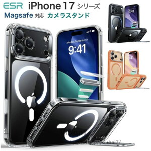 ESR iPhone 17 �P�[�X iPhone Air iPhone 17 Pro 17 Pro Max �J�o�[ �B���J�����X�^���h �J�����R���g���[���{�^���J�o�[ �X�^���h�t�� �n�C�u���b�h HaloLock�t�� MagSafe�ƌ݊��� ���� �R�p�O���[�h�̕ی� ��
