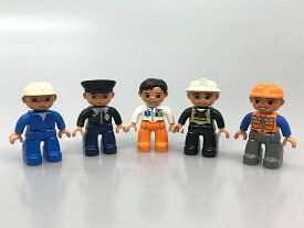 正規品 LEGO レゴ デュプロ 働く人々 フィグ 5体 まとめ売り NH-001 POLICE 警察官 消防士 362