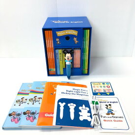ミッキーマジックペンセット 2019年購入 g-525 ディズニー英語システム DWE ワールドファミリー 中古 クリーニング済み おもちゃ 英語 知育玩具 英語教育 幼児教育 子供教育 英語教材 幼児教材 子供教材 知育教材