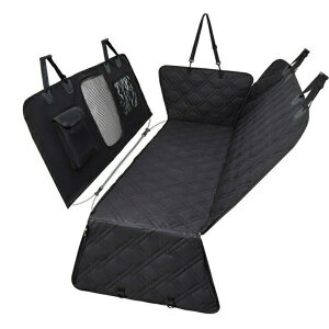 ペット用 ドライブシート 犬用 車 シート 折り畳み 車ペットシート 後部座席 シート 後部 座席 汚れ防止 耐摩擦性 防水 滑り止め 可視メッシュ窓 水洗い可能 取り付け簡単 お手入れ簡単 全車