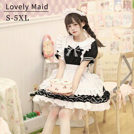 メイド服 コスプレ ロリータ ゴスロリ アリス 姫洋服 コスチューム メイドカフェ 仮装 学園祭 制服 ドレス アニメコスプレ アイドル服 衣装 かわいい 女装 大きいサイズ コスチューム コンカフェ イベント 文化祭 男ウケ ハロウィン 秋葉原 メイドコス