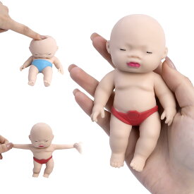 スクイーズ 赤ちゃんス 4個セット ストレス解消グッズ 可愛い 玩具 ストレス解消 発散 人形 おもちゃ 子供 グッズ マインドリリース 握るとぐにゃ プレゼント 子供 大人兼用