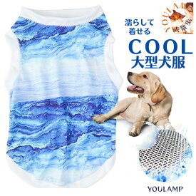 犬 服 夏 大型犬 COOL タンクトップ メッシュ 犬 服 夏 ひんやり 冷却 クール 気化熱 冷却 ひんやりグッズ 男の子 女の子 かわいい おしゃれ 夏服 暑さ対策 犬の服 部屋着 涼しい 熱中症 犬 夏 暑さ対策 ユウランプ アウター 犬 かわいいの服