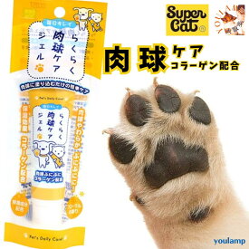 犬 肉球 クリーム 滑り止め 保護 猫 らくらく 肉球ケア ジェル 30g お手入れ 保湿 スリップ軽減 スーパーキャット ぽっきり 送料無料 1000円 母の日 ギフト