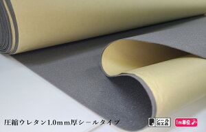 【薄手】圧縮ウレタン1.0シールタイプ グレーのみ接着芯