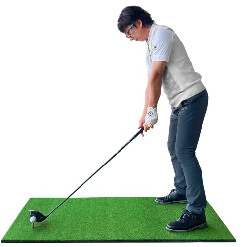 GolfStyle ゴルフマット 大型 PGAプロ監修モデル 100×150cm ゴルフ 練習 マット 素振り スイング 練習用 屋外用 人工芝