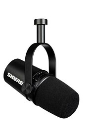 SHURE シュア MV7 ポッドキャストマイクロホン MV7-K-J ダイナミックマイク カーディオイド 単一指向性 USB XLR 有線 ノ