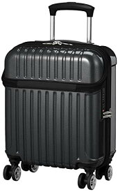 [アクタス] スーツケース ジッパー トップオープン トップス 機内持ち込み可 24L 45 cm 2.6kg ブラックカーボン