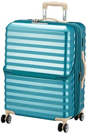 [アクタス] スーツケース 拡張フロントオープン 33 cm ブルー