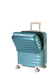[アクタス] スーツケース 拡張フロントオープン 30 cm ブルー