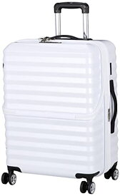 [アクタス] スーツケース 拡張フロントオープン 33 cm ホワイトカーボン