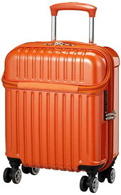 [アクタス] スーツケース ジッパー トップオープン トップス 機内持ち込み可 24L 45 cm 2.6kg オレンジカーボン