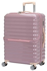 [アクタス] スーツケース 拡張フロントオープン ピンク