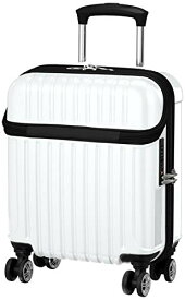 [アクタス] スーツケース ジッパー トップオープン トップス 機内持ち込み可 24L 45 cm 2.6kg ホワイトカーボン