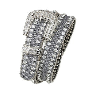 435016�j���[�E�F�[�u New Wave �E�G�X�^�� ���U�[ �i���[�x���g ��BLING BELT�� �V���o�[ �{�v 9001 SILVER S-L �y���������z