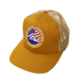 #920017オレゴニアンアウトフィッターズ(Oregonian Outfitters)メッシュキャップ - MESH CAP ワッペン 通気性 アメリカ産 USA 野球帽 ベースボールキャップ 国旗 刺繍 黄色 からし色 カーキ OOH 502 KHAKI 【送料無料】