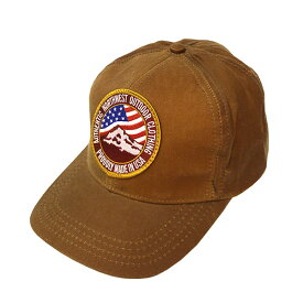 #920014オレゴニアンアウトフィッターズ(Oregonian Outfitters)ワックスコットンキャップ - WAX COTTON CAP ワッペン 撥水加工 アメリカ産 USA 野球帽 ベースボールキャップ 国旗 刺繍 茶 ブラウン OOH 501 BROWN 【送料無料】