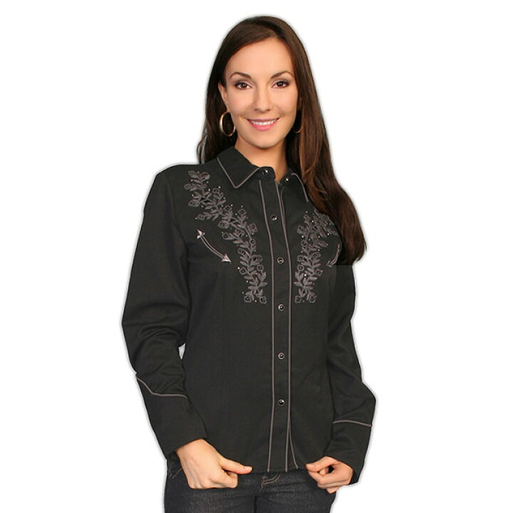 楽天市場】#912180スカリー Scully 刺繍入り ウエスタンシャツ 