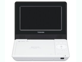 【ポイント10倍】 東芝 ポータブルDVDプレーヤー REGZA SD-P710SW [ホワイト] [画面サイズ：7インチ ワイド画面：○ 重量：0.77kg] 【P10倍】