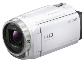 【ポイント10倍】 SONY ビデオカメラ HDR-CX680 (W) [ホワイト] [タイプ：ハンディカメラ 画質：フルハイビジョン 撮影時間：160分 本体重量：305g 撮像素子：CMOS 1/5.8型 動画有効画素数：229万画素] 【P10倍】