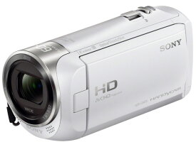 【ポイント10倍】 SONY ビデオカメラ HDR-CX470 (W) [ホワイト] [タイプ：ハンディカメラ 画質：フルハイビジョン 撮影時間：115分 本体重量：190g 撮像素子：CMOS 1/5.8型 動画有効画素数：229万画素] 【P10倍】