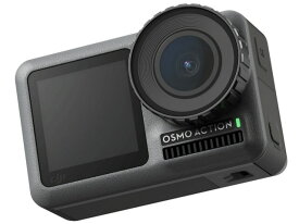 【ポイント10倍】 DJI ビデオカメラ OSMO ACTION [タイプ：アクションカメラ 画質：4K 本体重量：124g 撮像素子：CMOS 1/2.3型] 【P10倍】