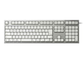 【ポイント10倍】 東プレ キーボード REALFORCE SA for Mac R2SA-JP3M-WH [スーパーホワイト+シルバー] [キーレイアウト：日本語114 キースイッチ：静電容量無接点方式 インターフェイス：USB テンキー：あり キーストローク：4mm] 【P10倍】