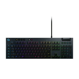 【ポイント10倍】 ロジクール キーボード G813 LIGHTSYNC RGB Mechanical Gaming Keyboards-Linear G813-LN [カーボンブラック] [キーレイアウト：日本語 キースイッチ：メカニカル インターフェイス：USB テンキー：あり] 【P10倍】