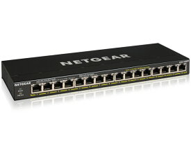 【ポイント10倍】 NETGEAR ネットワークハブ GS316PP-100AJS [転送速度：10BASE-T(10Mbps)/100BASE-TX(100Mbps)/1000BASE-T(1000Mbps) ポート数：16 スイッチングファブリック：32Gbps PoE対応：○] 【P10倍】