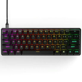 【ポイント10倍】 steelseries キーボード Apex Pro Mini US [キーレイアウト：英語/60%フォームファクター キースイッチ：メカニカル インターフェイス：USB テンキー：なし(テンキーレス) キーストローク：0.2〜3.8mm] 【P10倍】