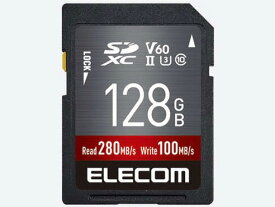 【ポイント10倍】 エレコム SDメモリーカード MF-FS128GU23V6R [128GB] [メモリー種類：SDXCメモリーカード メモリー容量：128GB 最大転送速度：280MB/s 最大書込速度：100MB/s スピードクラス：CLASS10] 【P10倍】
