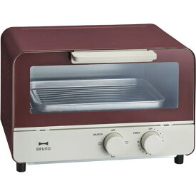 【ポイント10倍】 BRUNO トースター BRUNO BOE052-RD [レッド] [タイプ：オーブン 加熱方式：ヒーター 同時トースト数：2枚 消費電力：1000W] 【P10倍】