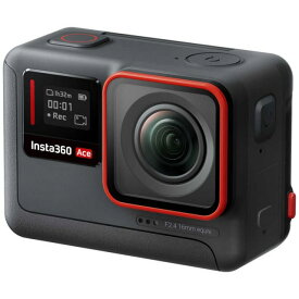 【ポイント10倍】 Insta360 ビデオカメラ Insta360 Ace [ブラック] [タイプ：アクションカメラ 画質：6K 撮影時間：100分 本体重量：176.8g 撮像素子：1/2型] 【P10倍】