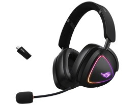【ポイント10倍】 ASUS ヘッドセット ROG Delta II [ブラック] [ヘッドホンタイプ：オーバーヘッド プラグ形状：ミニプラグ 装着タイプ：両耳用 接続方式：ワイヤレス/ワイヤード(有線) リモコン：○ ゲーミング：○] 【P10倍】