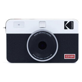 【ポイント10倍】 コダック インスタントカメラ Mini Shot 2 RETRO PMS2R-C210RW [ホワイト] [フィルムサイズ（横x縦）：86×54mm フラッシュ：○ セルフタイマー：○] 【P10倍】