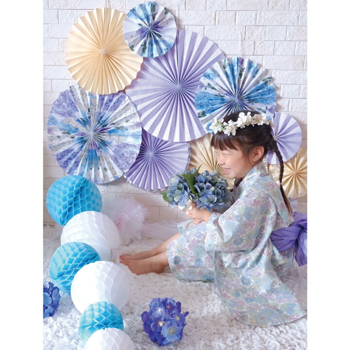 楽天市場 誕生日 飾り付け ペーパーファン 10枚セット バースデー ウエディング パーティー ホームパーティー インテリア 装飾 フラワー おしゃれ フローラル ペーパーファンセット アジサイ あじさい 紫陽花 Ycm Regalo You ユープラス株式会社