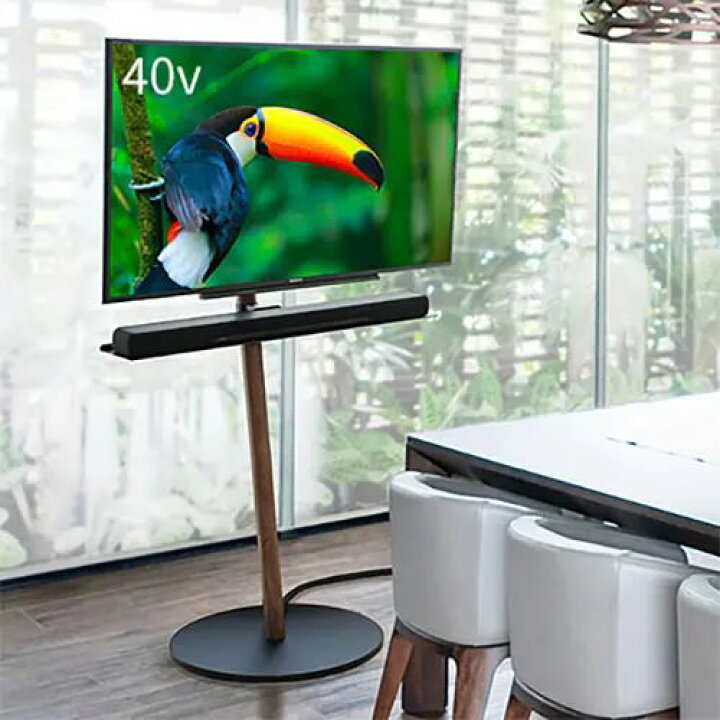 楽天市場】すっきりレイアウト 背面収納付壁よせTVスタンド ハイタイプ 