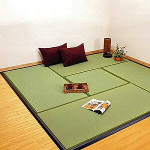 い草 ラグ ユニット畳 滑り止め加工 裏面不織布 抗菌 防臭 湿度調整 空気浄化作用 シンプル 幅88cm 長さ176cm 厚さ2.2cm 2P 3P