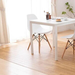 マット 幅182cm 長さ300cm 滑り止め加工 ウォッシャブル 抗菌 木目調 床暖房対応 ホットカーペット対応 フリーカット ナチュラル