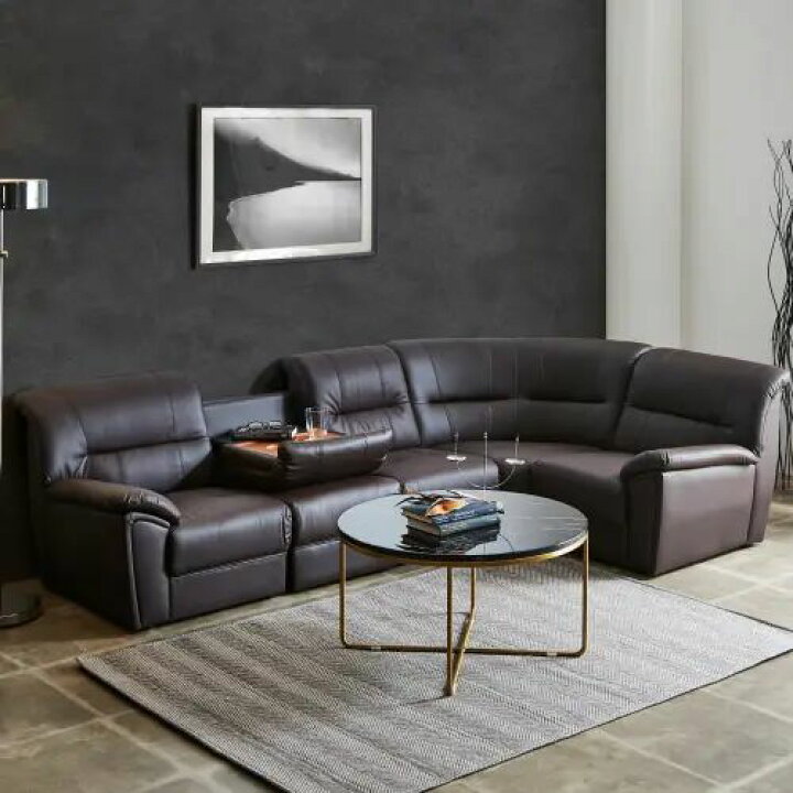 楽天市場】シンプルモダンコーナーソファ 5点セット テーブル付き 