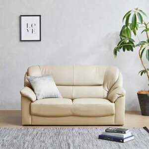 無駄のないデザイン モダンカウチソファ 2人掛け アイボリー