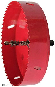 【楽天ランキング1位入賞】ホールソー 電動ドリル ボール盤 対応 木工 塩ビ プラスチック アクリル 発泡スチロール 用 穴あけ 道具 器具 150mm (150mm)