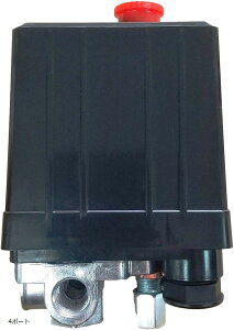 【楽天ランキング1位入賞】エアー コンプレッサー 圧力スイッチ 修理 交換 プレッシャースイッチ 4ポート (4ポート)