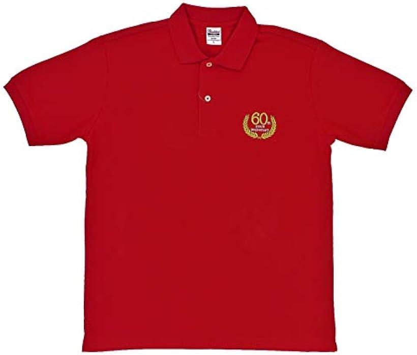 kracion 【国内在庫】 還暦祝い 男性 ポロシャツ 赤 最大80%OFFクーポン レッド プレゼント 誕生日 ゴルフウェア L