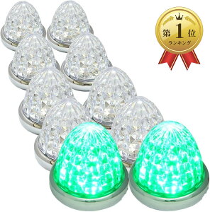 yyVLO1ʓ܁zJX^}CY 24V gbNp LED }[J[v TCh 8ʃNX^Jbgdl 16LED ėp 10 Zbg O[ (O[)