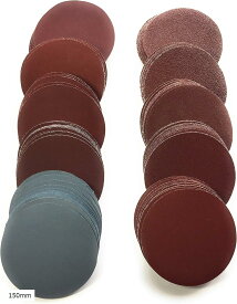 【楽天ランキング1位入賞】ASPALAND サンドペーパー マジック式 100枚セット 10種の粒度 各10枚(150mm)